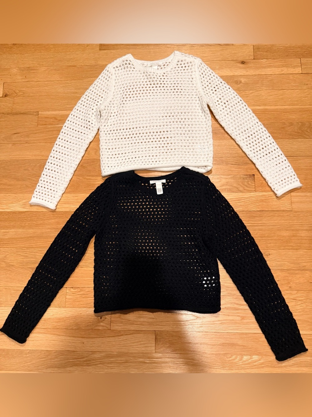 EUC Tilly’s Girls Full Tilt Crochet Open Knit Pullover Sweaters